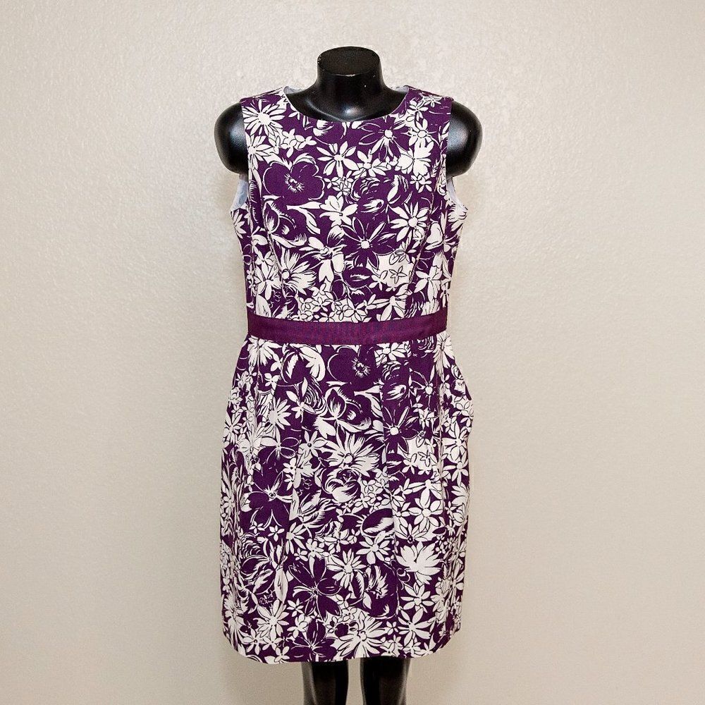 Brooks Brothers Purple Print Dress